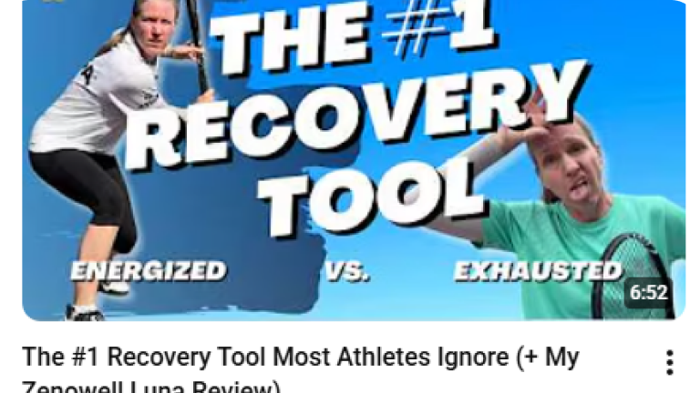 Athlete discussing sleep and recovery